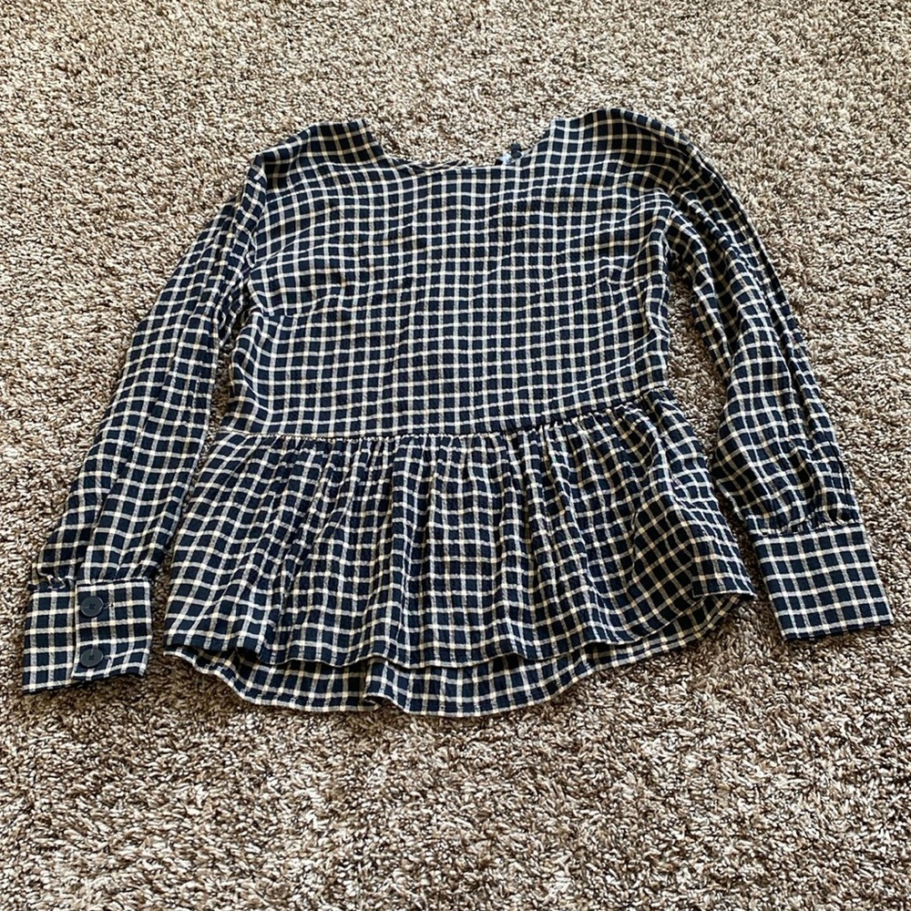 Madewell back button up blouse